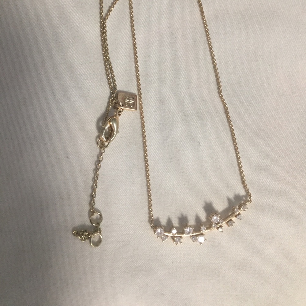 Banana Republic gold rhinestone necklace